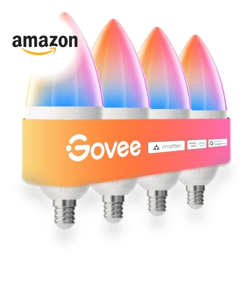 Smart LED Candelabra Bulb — Incandescent, Govee