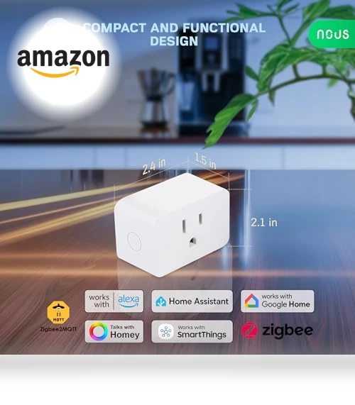 Smart Plug with Energy Monitoring — Smart Home Hubs & Controllers, NOUS