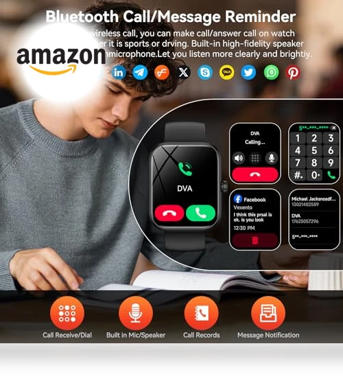 Smart Watch with Alexa Built-in — Smartwatches, BOOOMIC