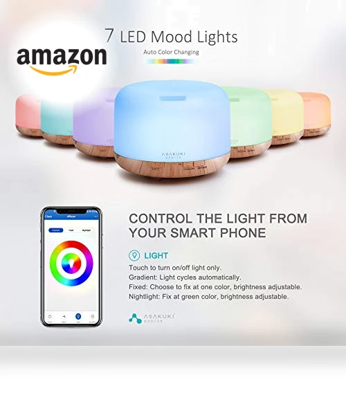 Smart Wi-Fi Essential Oil Diffuser — Diffusers, ASAKUKI