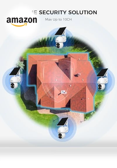 Solar-Powered Outdoor Security Camera System — Security Cameras, Hiseeu