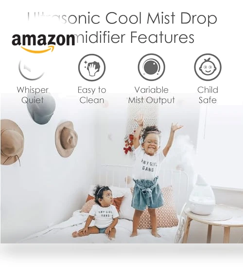 Teardrop Ultrasonic Cool Mist Humidifier — Air Moisturizers, Crane USA