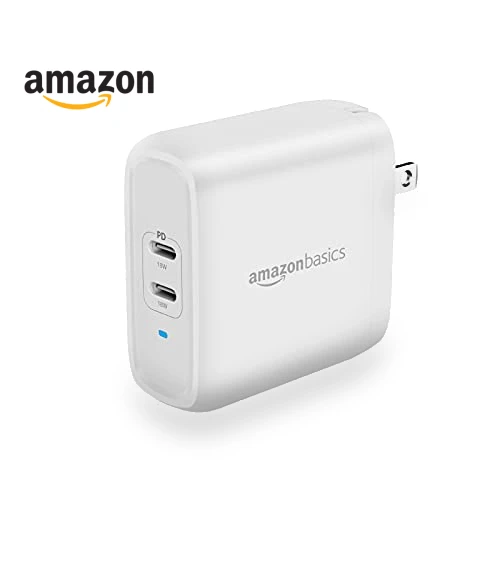 Two-Port USB-C Wall Charger — Chargers, Amazon