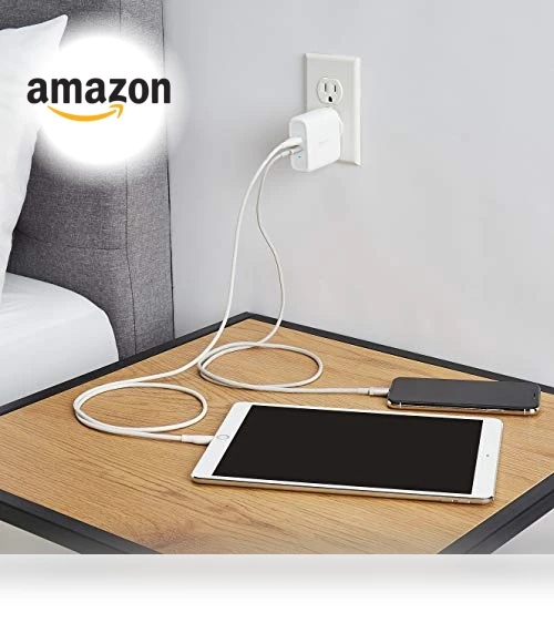 Two-Port USB-C Wall Charger — Chargers, Amazon