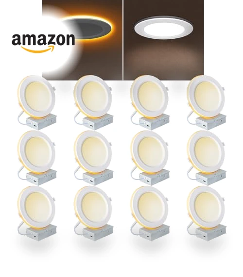 Ultra Thin LED Recessed Lights with Night Light — Recessed Lighting, EVOLFATURE