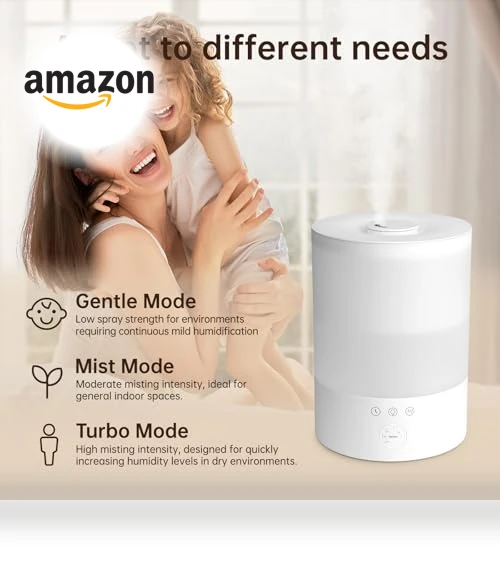 Ultrasonic Cool Mist Humidifier — Air Moisturizers, YOGIN