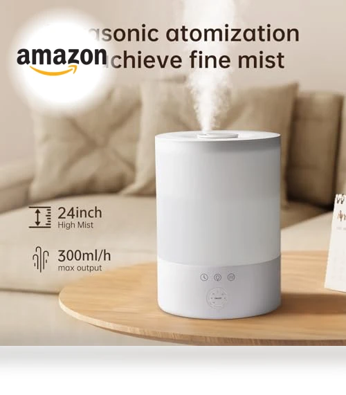 Ultrasonic Cool Mist Humidifier — Air Moisturizers, YOGIN