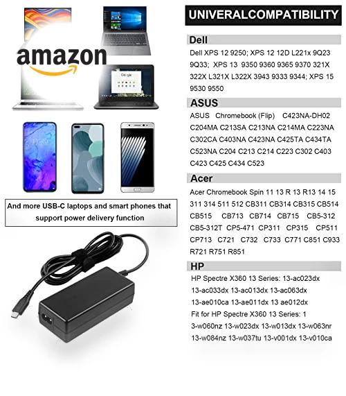 Universal 65W USB Type C Port Charger Adapter — Chargers & Adapters, TREE.NB