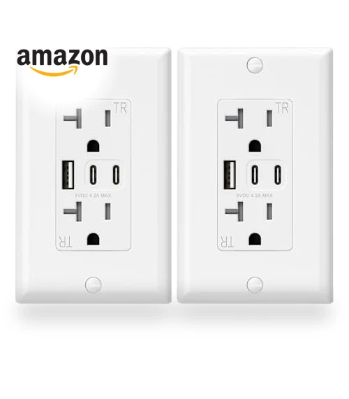 USB Outlets with 3 USB Ports — Standard Outlets, ELEGRP