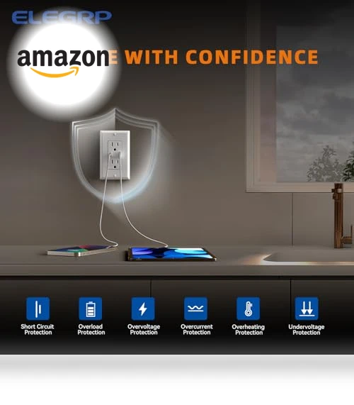 USB Wall Outlets — Chargers, ELEGRP
