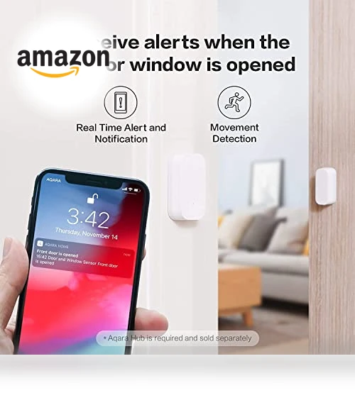 Zigbee Door and Window Sensor — Smart Home Hubs & Controllers, Aqara