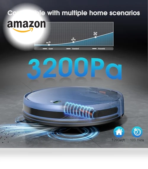 2-in-1 Robotic Vacuum and Mop — Smart Cleaning Robots, SHELIKI