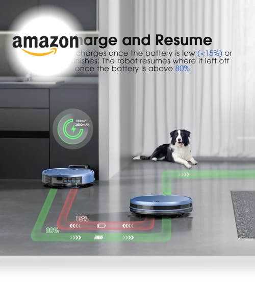 2-in-1 Robotic Vacuum and Mop — Smart Cleaning Robots, SHELIKI