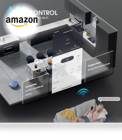 2-in-1 Robotic Vacuum and Mop — Smart Cleaning Robots, SHELIKI