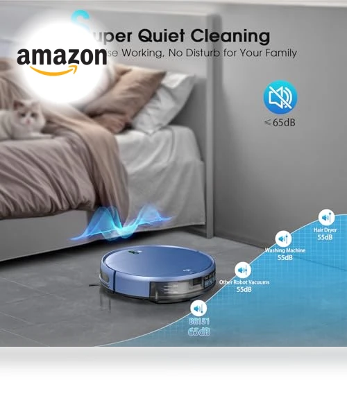 2-in-1 Robotic Vacuum and Mop — Smart Cleaning Robots, SHELIKI