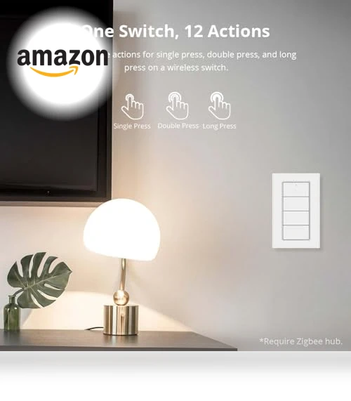 4-Way Remote Control Button Switch — Smart Home Hubs & Controllers, Blindsmart