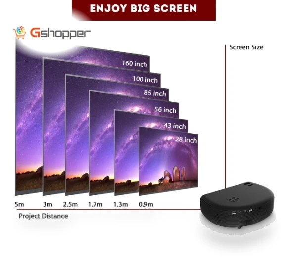 4000 Lumens 1080P HD Smart Projector — Home Theater Projectors, Cheerlux
