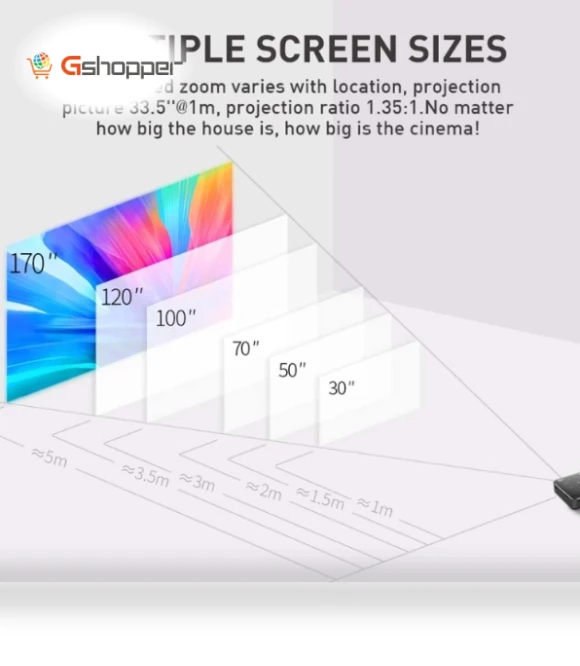 4K HD DLP Mini 3D Projector — Home Theater Projectors
