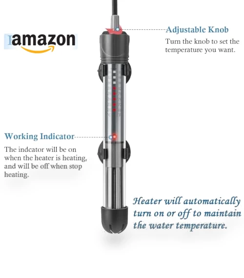 Adjustable Aquarium Heater — Heaters & Chillers, HITOP
