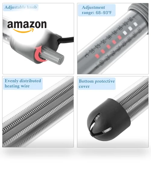 Adjustable Aquarium Heater — Heaters & Chillers, HITOP