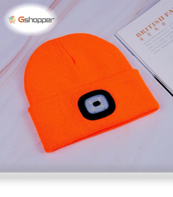 Beanie with Built-in LED Light — Reflective Gear