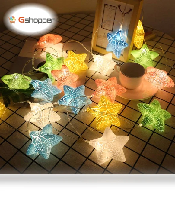 Crack Star Lights String — Outdoor String Lights