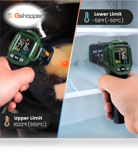 Digital Infrared Thermometer — Non-Contact Temperature Measurement, KAIWEETS