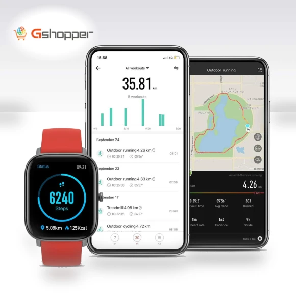 Fitness Smartwatch with Heart Rate Monitor — Smartwatches, Amazfit