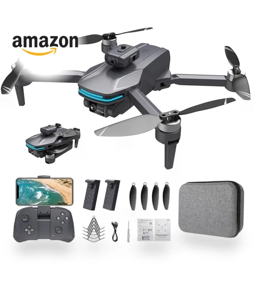 Foldable Drone with 4K Electrically Adjustable Dual Camera — Drones, SUMEAUT