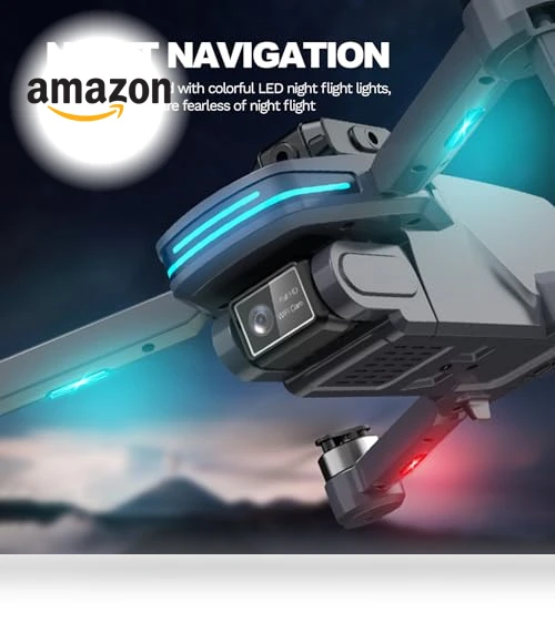 Foldable Drone with 4K Electrically Adjustable Dual Camera — Drones, SUMEAUT