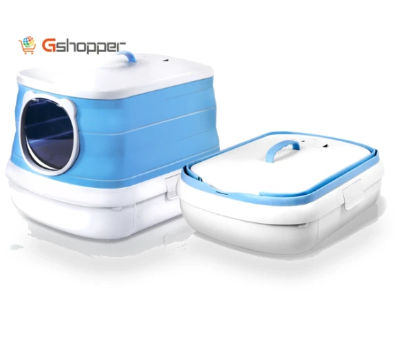 Fully Enclosed Foldable Smart Deodorizing Cat Litter Box — Litter Boxes