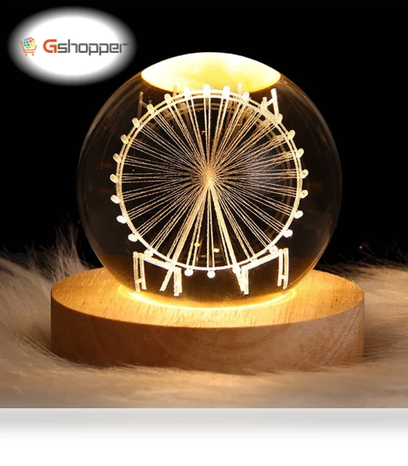Glowing Crystal Ball Night Light — Night Lights