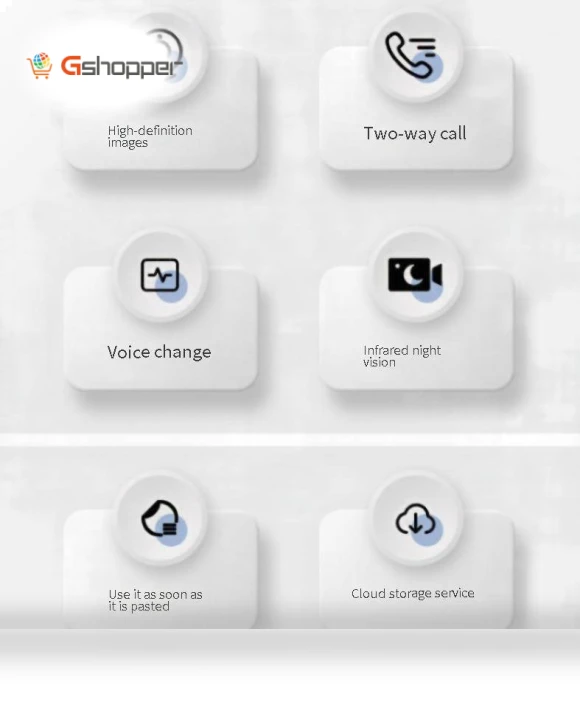 HD Night Vision Intelligent Visual Doorbell — Smart Home Security, Tuya