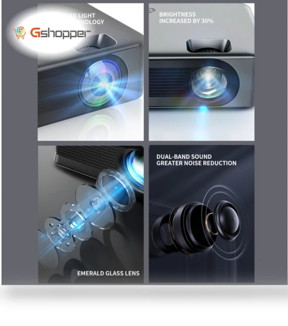 HD Projector with Wifi and Smart TV Connectivity — Home Theater Projectors