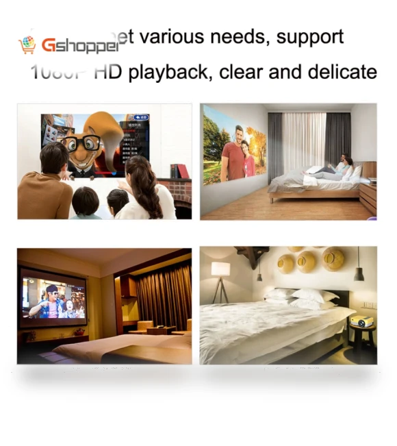 Home LED HD Smart Compact Projector — Home Theater Projectors