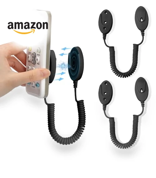 Magnetic Remote Control Holders with Spring Ropes — Cable Organizers, WALLFID