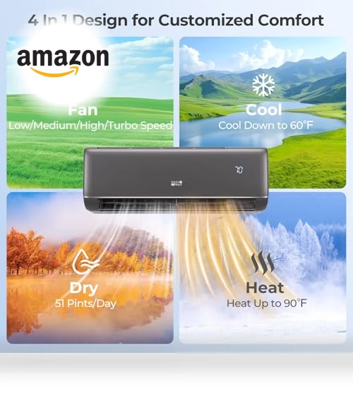 Mini Split Air Conditioner & Heater — Cooling Solutions, COSTWAY