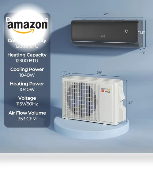 Mini Split Air Conditioner & Heater — Cooling Solutions, COSTWAY