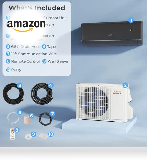 Mini Split Air Conditioner & Heater — Cooling Solutions, COSTWAY