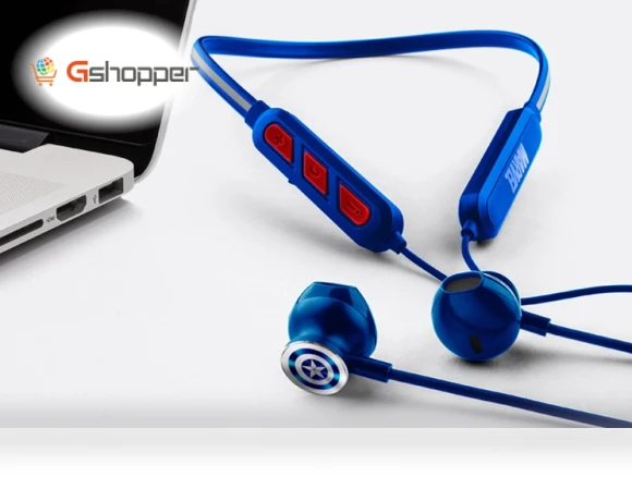 Neck Mounted Bluetooth Wireless Earphones — In-Ear Headphones, HOBBYBOX