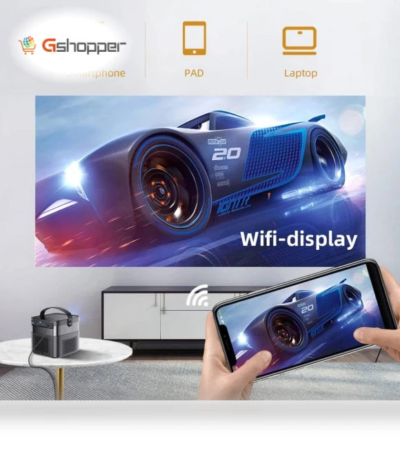 Portable 4K Cinema Mini Projector — Home Theater Projectors