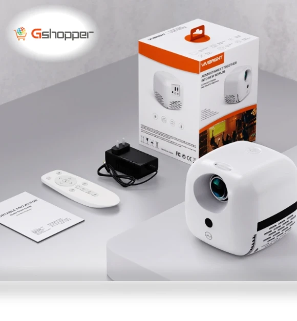 Portable Mini LCD LED Smart Projector — Home Theater Projectors