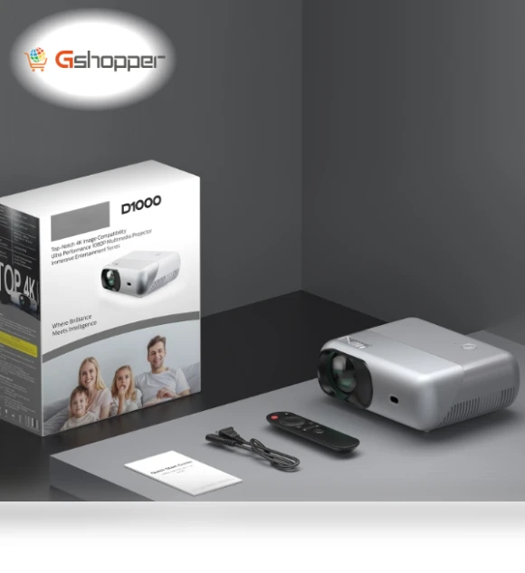 Portable Mini LCD LED Smart Projector — Home Theater Projectors