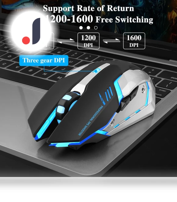 Rechargeable Wireless Gaming Mouse — Mouse Pads, Essager Electronic