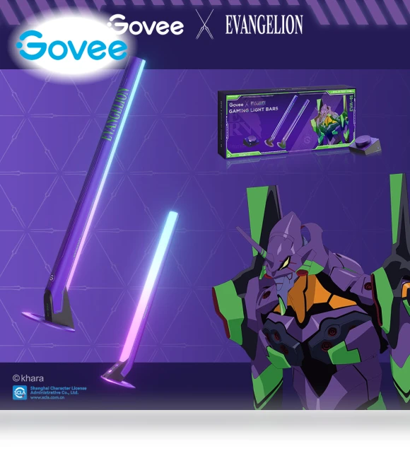 RGBIC Wi-Fi Gaming Light Bars with Smart Controller — Gaming Light Guns, Govee