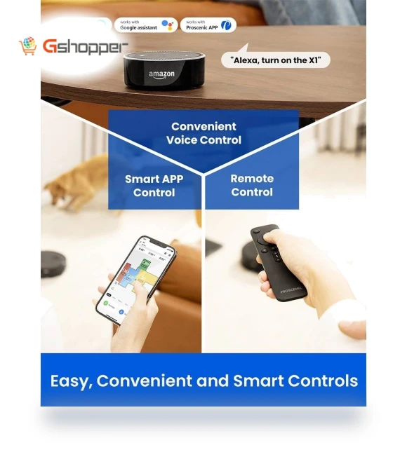 Robot Vacuum Cleaner with Self-Empty Base — Smart Cleaning Robots, Proscenic