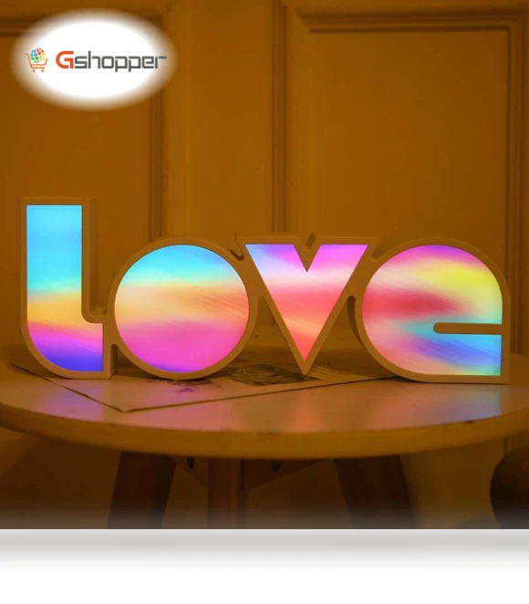 Romantic LED Light Box — Creative Lighting Solutions