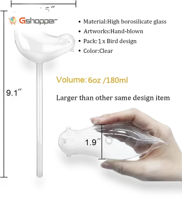 Self-Watering Plant Glass Bulbs — Bulb Planting Tools