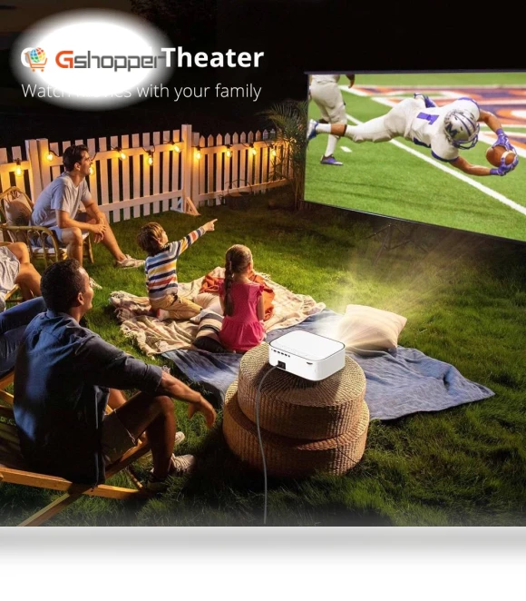 Smart Android 9.0 Full HD 4K Projector — Home Theater Projectors, BYINTEK