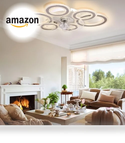 Smart Ceiling Fan with Lights and Remote — Ceiling Fans, AFWAO